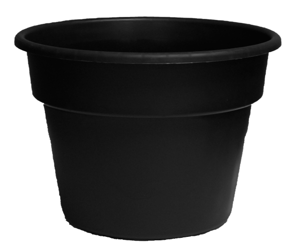 12.0 Patio Pot Black – 50 per case - Decorative Planters